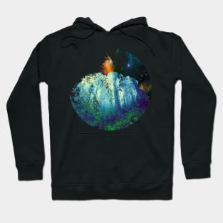 Destroyed Cosmic Wood Hoodie